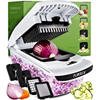 Cortador de Verdura 4 Piezas - Multifuncional Cortador de Verduras en Espiral Rallador Acero Inoxidable - Picador de…